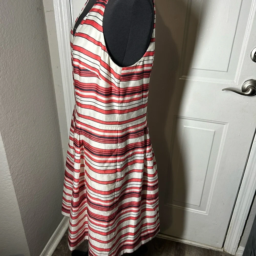 Ann Taylor Red and White Striped Mini Dress - Picture 4 of 8